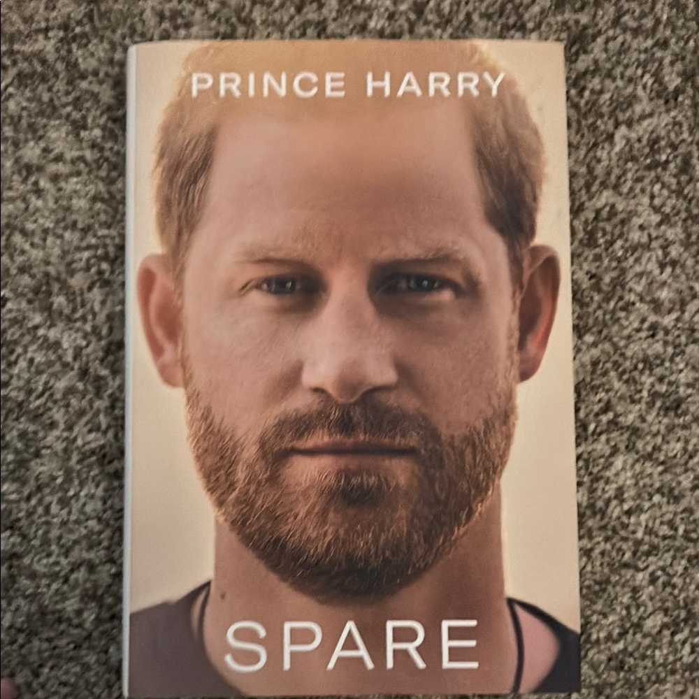 Prince Harry 'Spare' Hardcover Book